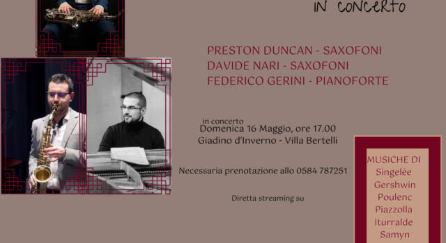 La rassegna &#8220;L’altra Villa&#8221; di Villa Bertelli presenta Concerto Klonos Trio