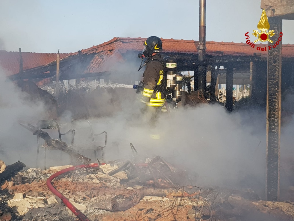 Stabilimento balneare a fuoco