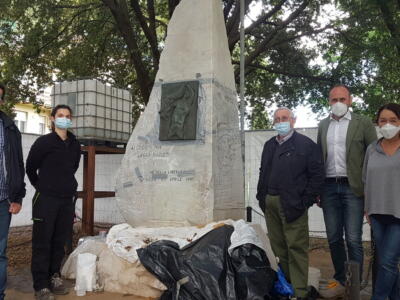 Sant’Anna, sta per terminare il restauro del monumento ai caduti nei lager