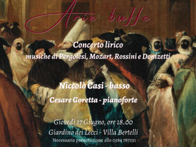 Villa Bertelli: concerto lirico con Cesare Goretta al pianoforte e Niccolò Casi basso