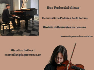 Il Duo Podestà – Solinas nel concerto Gioielli della musica da camera per violino e pianoforte