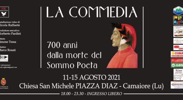 &#8220;La Commedia&#8221;, a Camaiore l&#8217;installazione video dedicata a Dante dell&#8217;artista Nicola Raffaetà