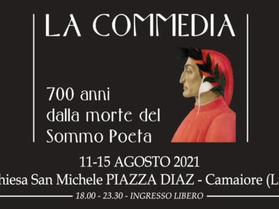 Dante 700, installazione video “La Commedia” di Nicola Raffaetà a Camaiore