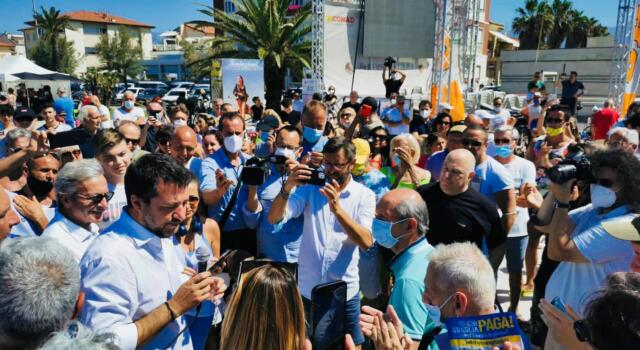 Salvini in Versilia: Centrodestra unito a guida Lega
