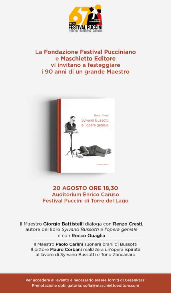 Invito Festival Pucciniano 20 agosto 1