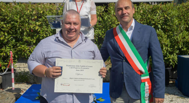 Premio della Fedeltà al Lavoro a due imprenditori di Forte dei Marmi