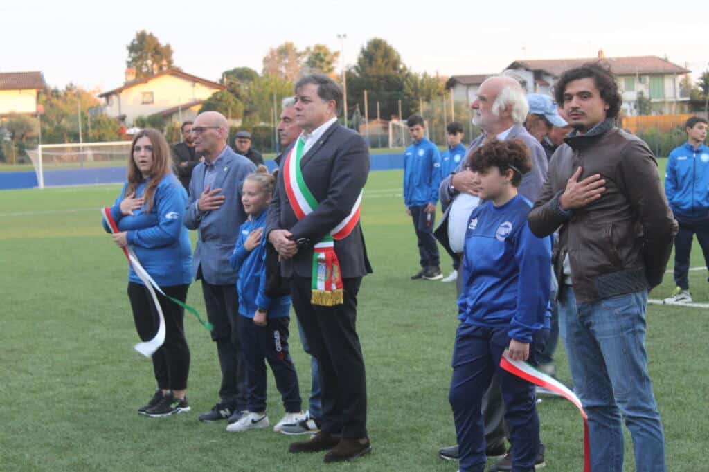 Foto momento inauguazione Campo Pruniccia