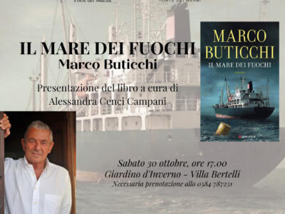 Il maestro dell’avventura Marco Buticchi torna a Villa Bertelli con “Il mare dei fuochi”