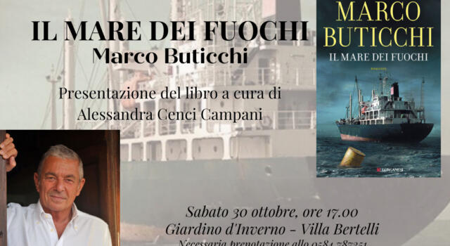 Il maestro dell’avventura Marco Buticchi torna a Villa Bertelli con &#8220;Il mare dei fuochi&#8221;