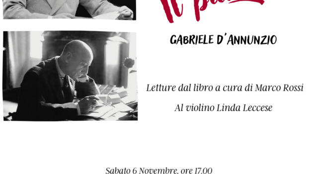 Il piacere di Gabriele D’Annunzio a Villa Bertelli, sabato 6 novembre ore 17.00 nel Giardino dei lecci