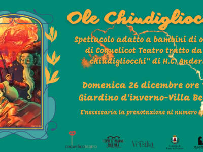 “Ole Chiudigliocchi”, spettacolo ispirato alla fiaba di H.C Handersen a Villa Bertelli