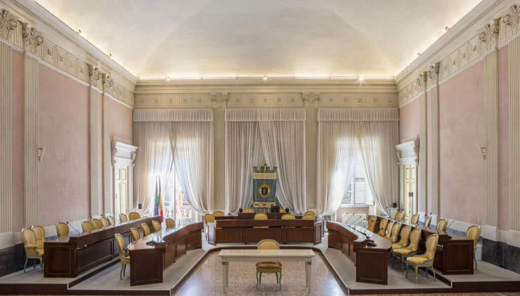 Provincia di Lucca - sala del consiglio