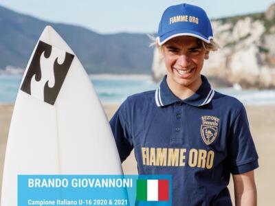 Brando Giovannoni conquista il titolo campione italiano di surf under 16