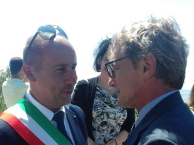 Il Sindaco di Stazzema Maurizio Verona ricorda il presidente del Parlamento Europeo David Sassoli