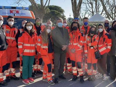 Inaugurati tre nuovi mezzi di pronto soccorso della Croce Verde