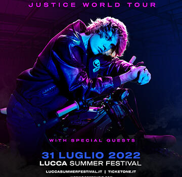Justin Bieber al Lucca Summer Festival il 31 luglio