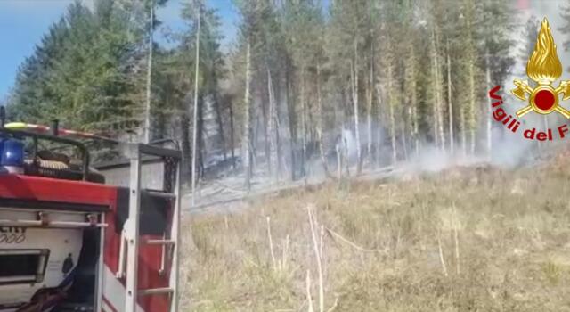 Toscana: incendio boschi in Garfagnana, due elicotteri in azione