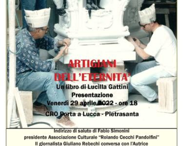 Associazione “Rolando Cecchi Pandolfini”, i maestri artigiani del marmo nel libro di Lucilla Gattini