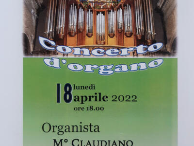 ￼Un concerto d’organo per il Lunedì dell’Angelo