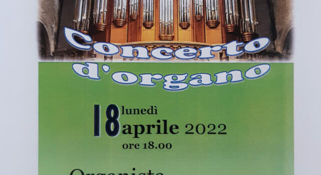 ￼Un concerto d&#8217;organo per il Lunedì dell&#8217;Angelo