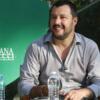 Il leader della Lega Matteo Salvini al Caffè de La Versiliana