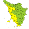Maltempo, codice giallo sulla costa per temporali forti￼