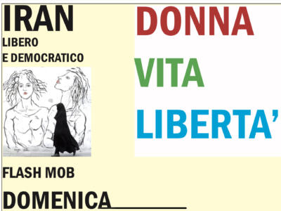 A Pietrasanta un flash mob a favore dell’Iran libero e democratico