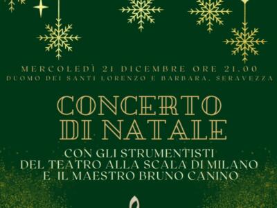 Concerto di Natale a Seravezza il 21 dicembre con la partecipazione degli strumentisti della Scala