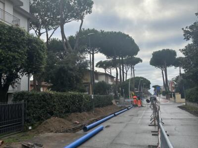 Lido di Camaiore, iniziati i lavori del terzo lotto di Pista Ciclabile in via Gasparini