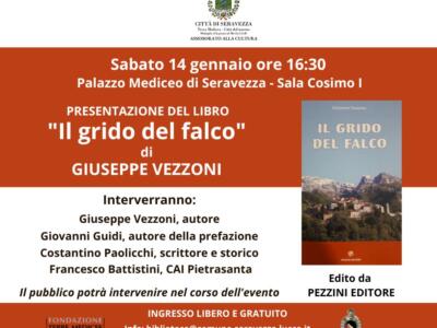 Presentazione del nuovo libro di Giuseppe Vezzoni a Palazzo Mediceo di Seravezza