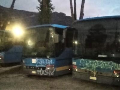 Vandalizzati 5 bus nella notte a Camaiore