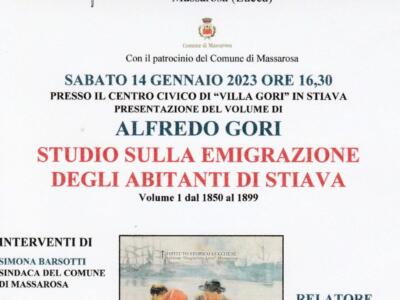 A Villa Gori presentazione sull’emigrazione degli abitanti di Stiava