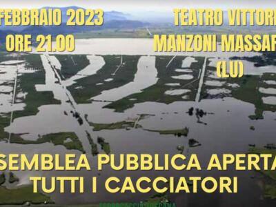 Assemblea di discussione piano regolatore parco San Rossore-Massaciuccoli riguardo attività venatoria