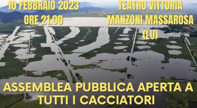 Assemblea di discussione piano regolatore parco San Rossore-Massaciuccoli riguardo attività venatoria