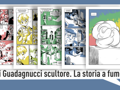 Presentazione del “Quaderno Gigi Guadagnucci scultore. La storia a fumetti”, Sabato 25 Marzo a Villa Richiostra di Massa
