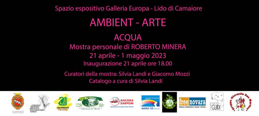 Invito Ambient Arte Acqua personale di Roberto Minera