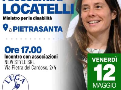 Giovannetti incontra il Ministro per le disabilità Alessandra Locatelli venerdì 12
