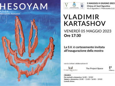 HESOYAM, La mostra di Vladimir Kartashov a Pietrasanta nella Chiesa di Sant’Agostino dal 5 maggio