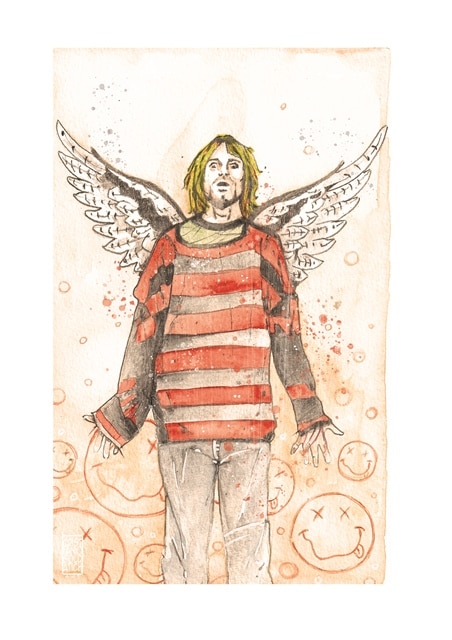 Lautore di Kurt Cobain e lartista Cristiano Soldatich Copia