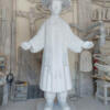 La scultura di Sant’Andrea in lavorazione per il Vaticano