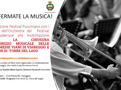 Giovedì 25 maggio Comune di Viareggio e Fondazione Festival Pucciniano insieme per gli indirizzi musicali