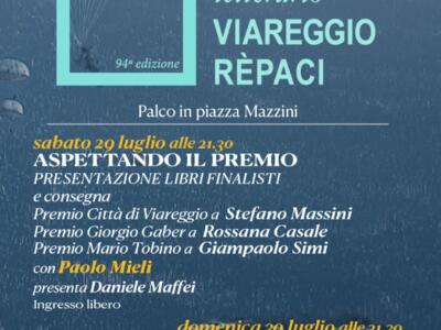 Premio Viareggio-Rèpaci 2023, 94° edizione. Il 30 luglio la serata conclusiva con la proclamazione del vincitore per la narrativa