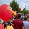 Una folla giallorossa per l’inaugurazione della sede del Roma Club Versilia