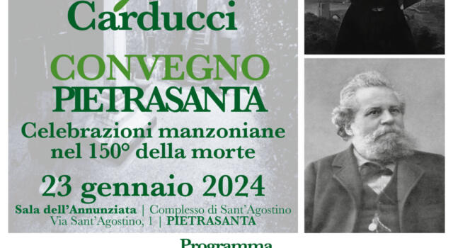 Manzoni e Carducci, vite a confronto nel convegno a Pietrasanta