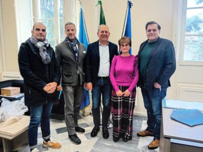 Una delegazione di Forza Italia in vista al sindaco