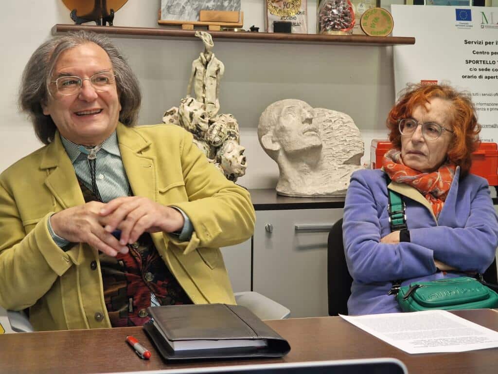 Maestro Oronzo Ricci e assistente Vittoria Angela Romei