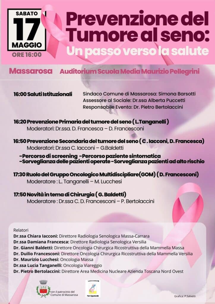 Massarosa, un convegno per la prevenzione del tumore al seno 1 Locandina A4