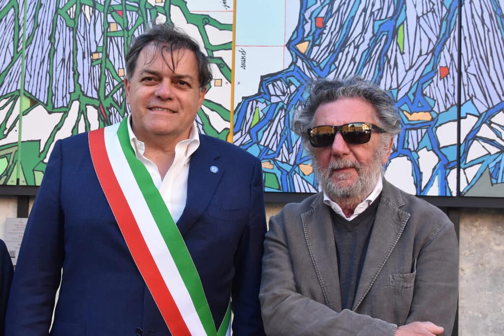 Tano Pisano con il sindaco Giovannetti foto E.Leonardi