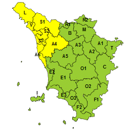 Temporali forti, allerta gialla sulla Toscana nord occidentale sabato 2 agosto 1 20250802 idrogeologico
