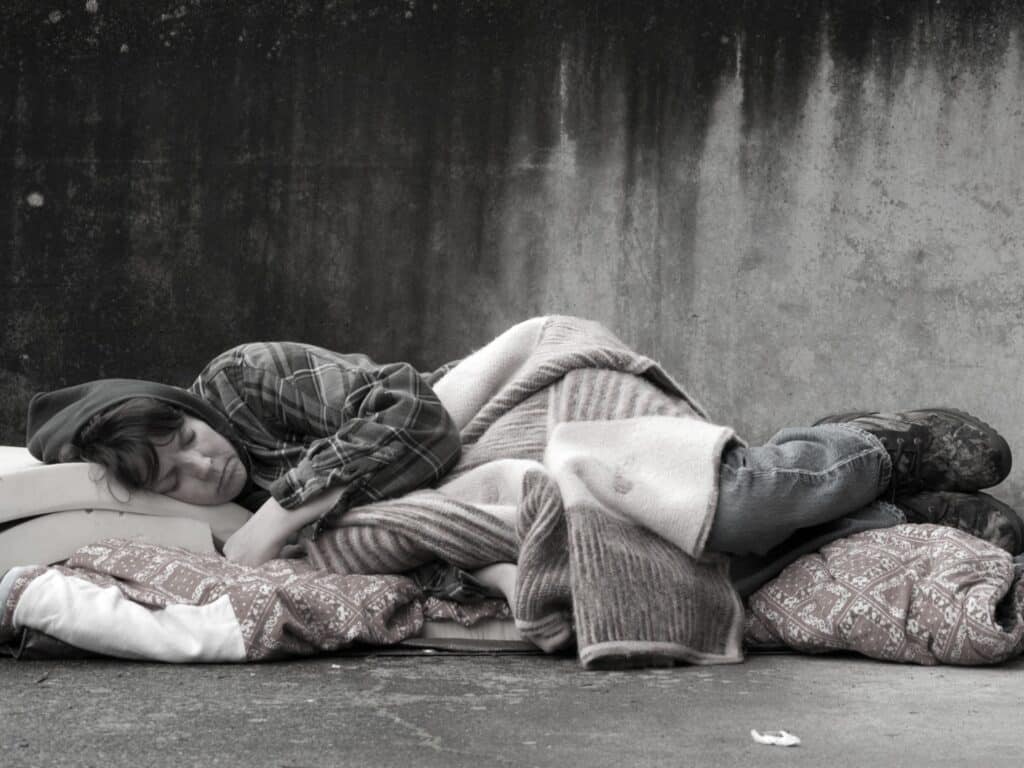 Dormitorio senza tetto